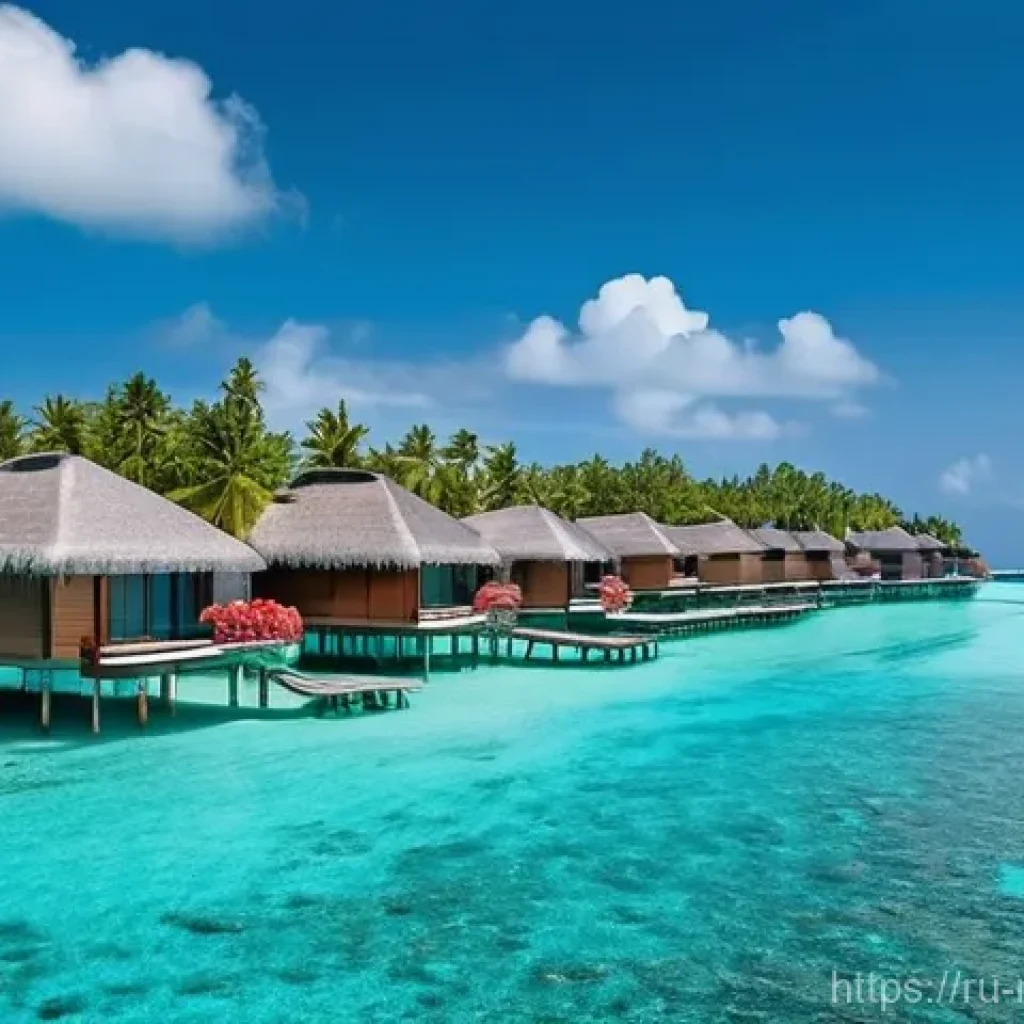 몰디브 경제 구조 - **Prompt 1: Maldivian Overwater Serenity**
    "A stunning aerial view of luxurious overwater bungal...