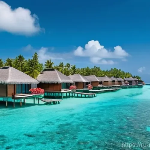 Home 26 몰디브 경제 구조 - **Prompt 1: Maldivian Overwater Serenity**
"A stunning aerial view of luxurious overwater bungal...