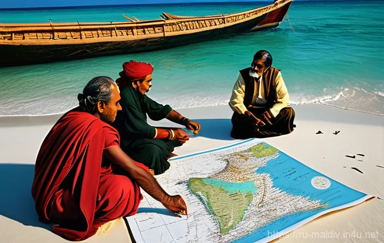 몰디브 주요 언어 디베히 - **Prompt 1: The Confluence of Ancient Tongues**
"A vibrant historical scene depicting ancient Ma...